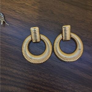 Gold earrings